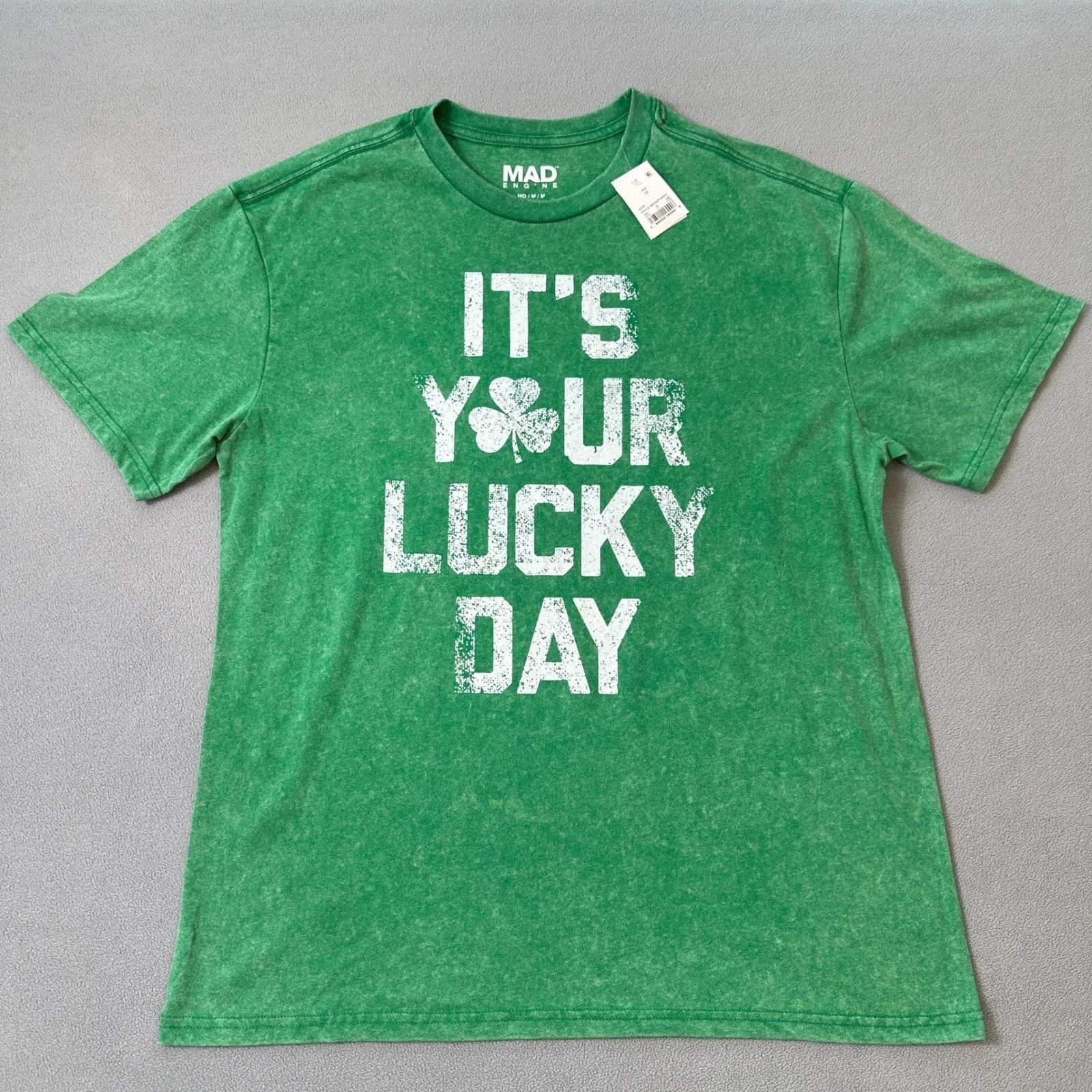 MAD Engine - St. Patrick's Day Shirt - Mens Green - Size Medium NWT