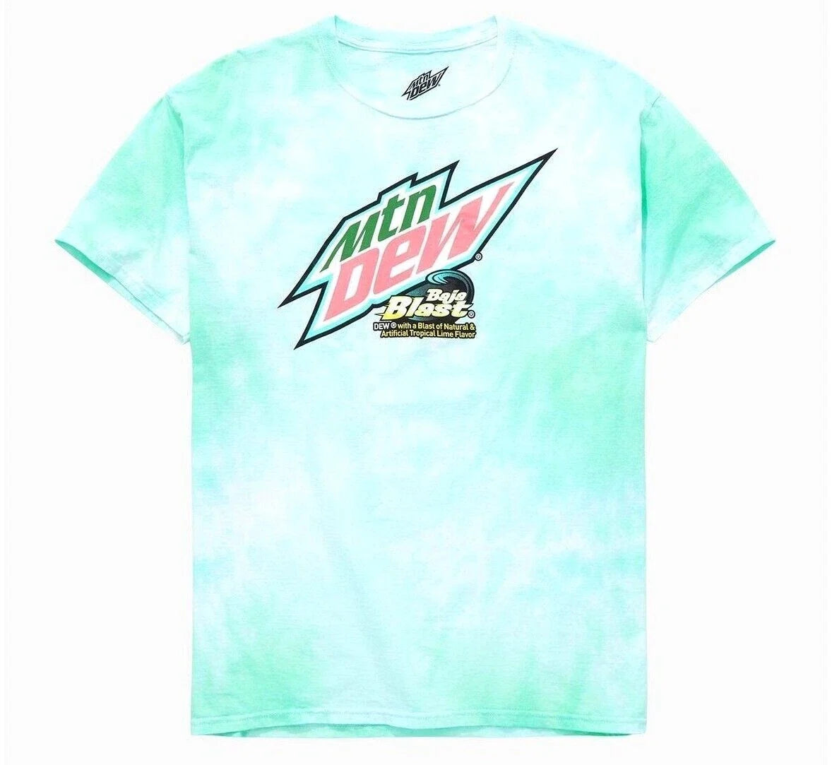 Mountain Dew Drink MTN DEW Baja Blast Wash Tee Shirt New Unisex , , , Long Sleeve Tee