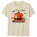 Frightfully Delightful Cute Ghost Pumpkin Halloween Unisex , , , Long Sleeve Tee