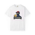 Man with Beer Illustration Not My First Beer T-shirt | Beer Drinking Graphic Tee