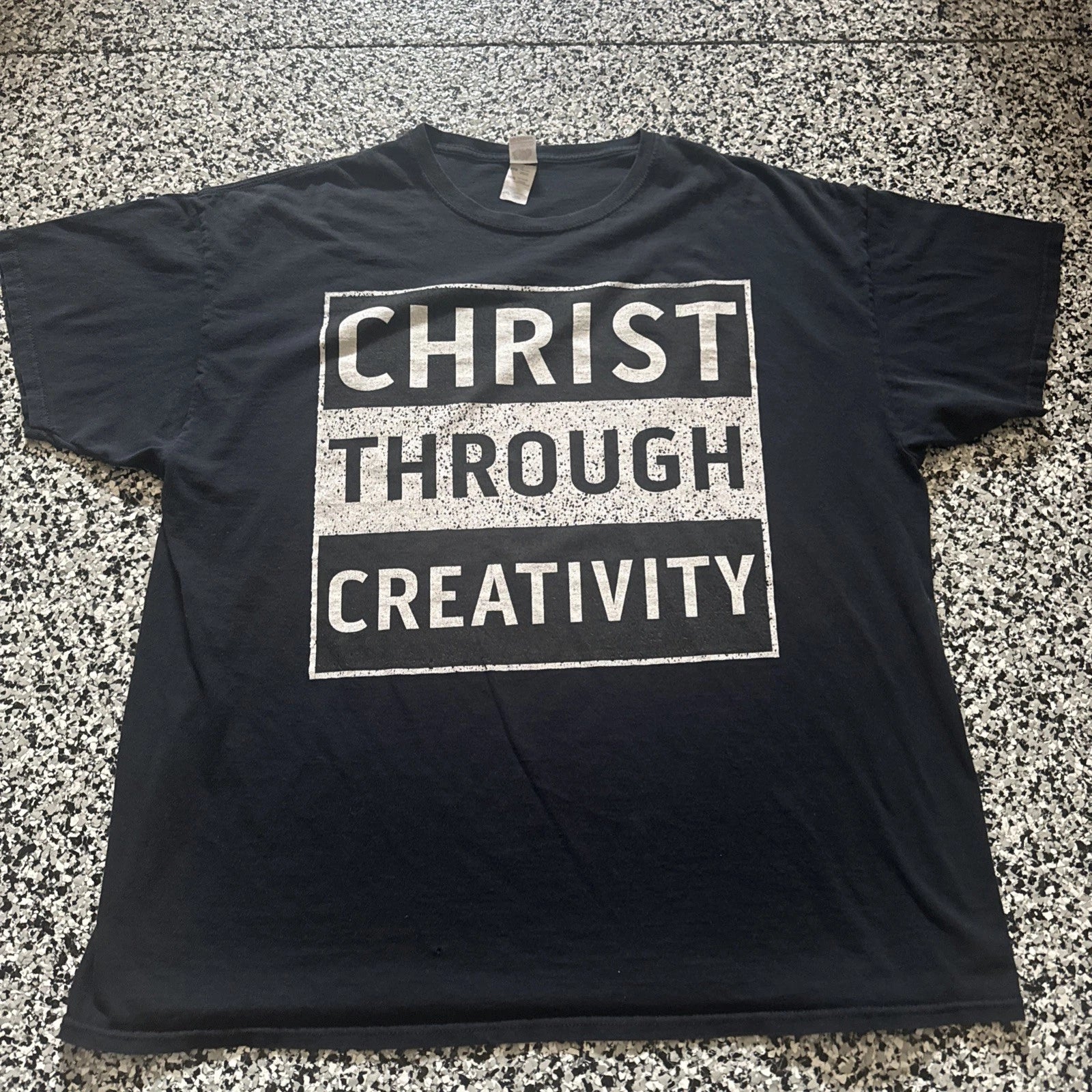 Fruit Of The Loom Jesus Christ Through Creativity Tshirt XL Shirt (36) Unisex , , , Long Sleeve Tee
