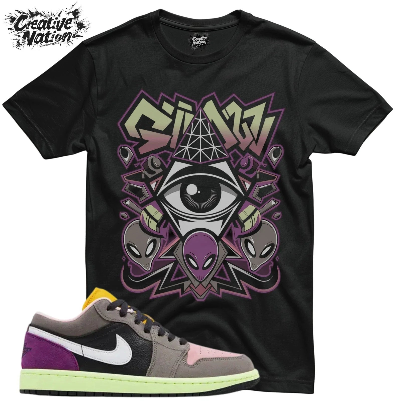 Shirt To Match 1 Low Tokyo Bio Hack Unisex Tee Sneaker Shirt Alien Shirt Unisex , , , Long Sleeve Tee