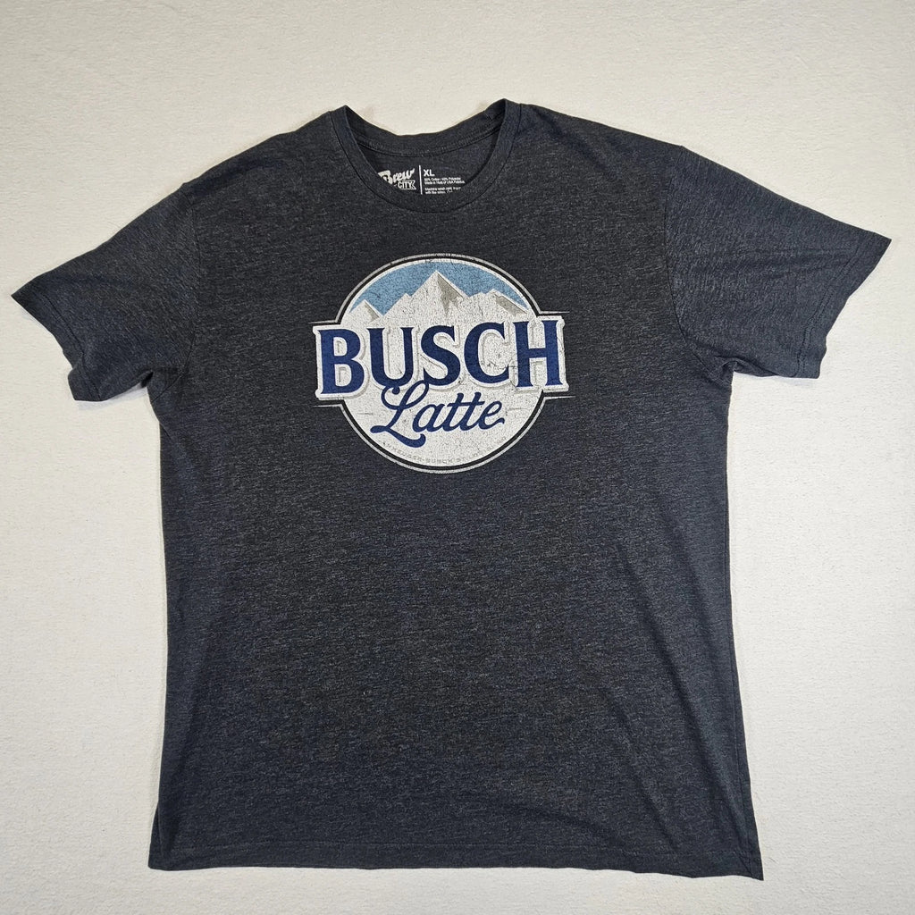 Bush latte Anheuser-Busch St. Louis Grey Mens XL  Extra Large Blue T-shirt