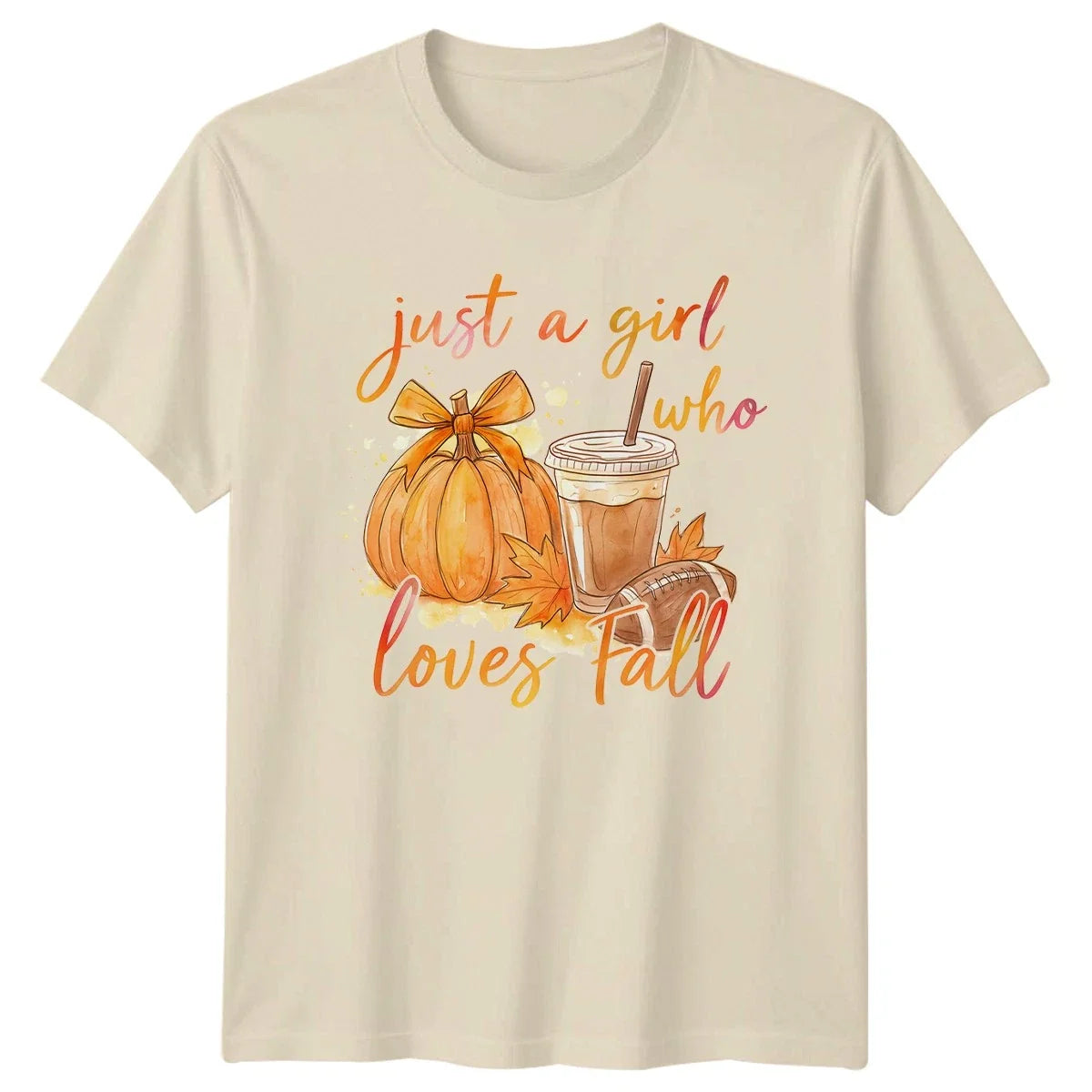 Just A Girl Who Loves Womens Fall Aesthetic Season Gift For Her Unisex , , , Long Sleeve Tee
