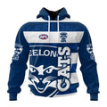 Geelong Cats | Special Design Concept Kits Unisex , , , Long Sleeve Tee