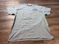 Gilden Mens T Shirt L Dusty Blue Shortsleeve Graphic Tee Beer Bucket List O2