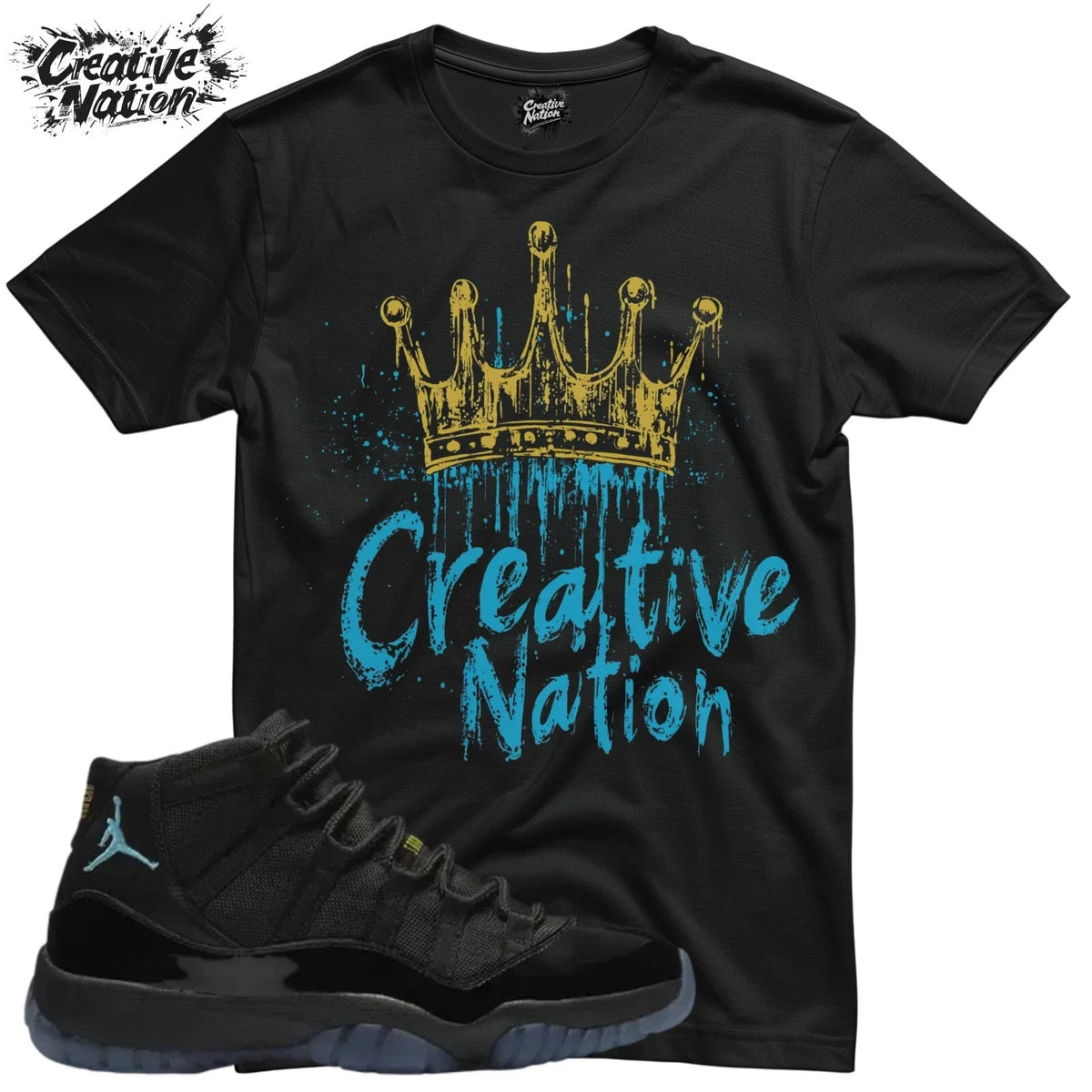 Shirt To Match Gamma Blue Unisex Tee Sneaker Shirt Crown Shirt Unisex , , , Long Sleeve Tee