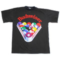 RARE Vintage 1992 Budweiser Billiards Shirt Sz L (Fits Med) *Light Fade/Torn Tag