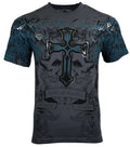 XTREME COUTURE by AFFLICTION Men's CARNIVORE Skulls Cross Biker S-5XL Unisex , , , Long Sleeve Tee