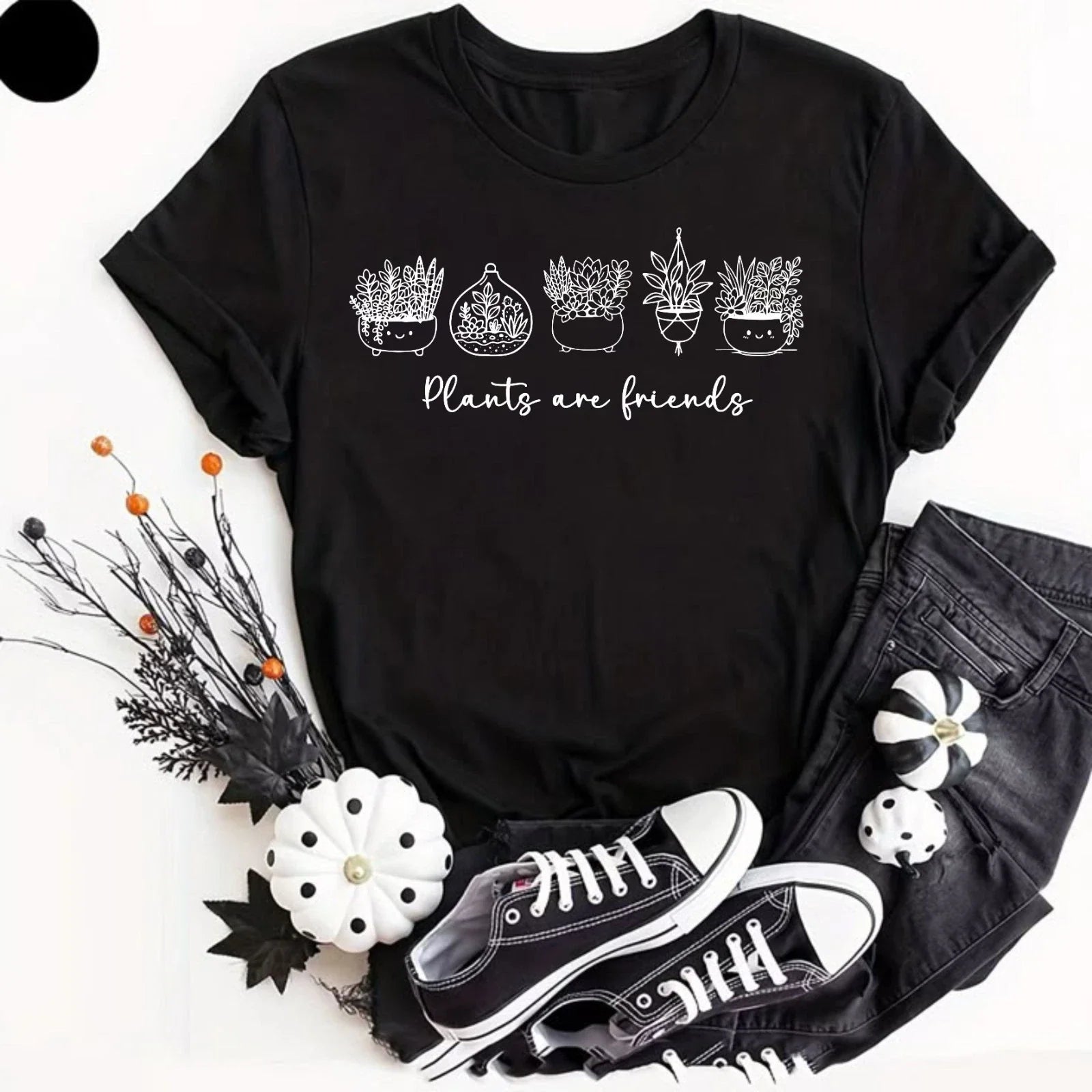 Plants Are Friends - Cute Vegan Vegetarian , Novelty Gardener Gifts Tee Unisex , , , Long Sleeve Tee