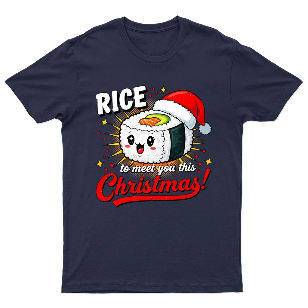 Rice To Meet You T-Shirt Unisex Gift Retro Funny Womens Vintage Mens Clothing