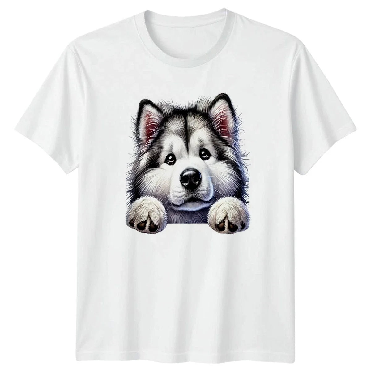 Cute Fluffy Malamute Puppy Dog Alaskan Malamute Pet Birthday Gift Unisex , , , Long Sleeve Tee