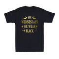 On Wednesdays We Wear Black - Dark Humor, Gothic Aesthetic Vintage Men's Unisex , , , Long Sleeve Tee