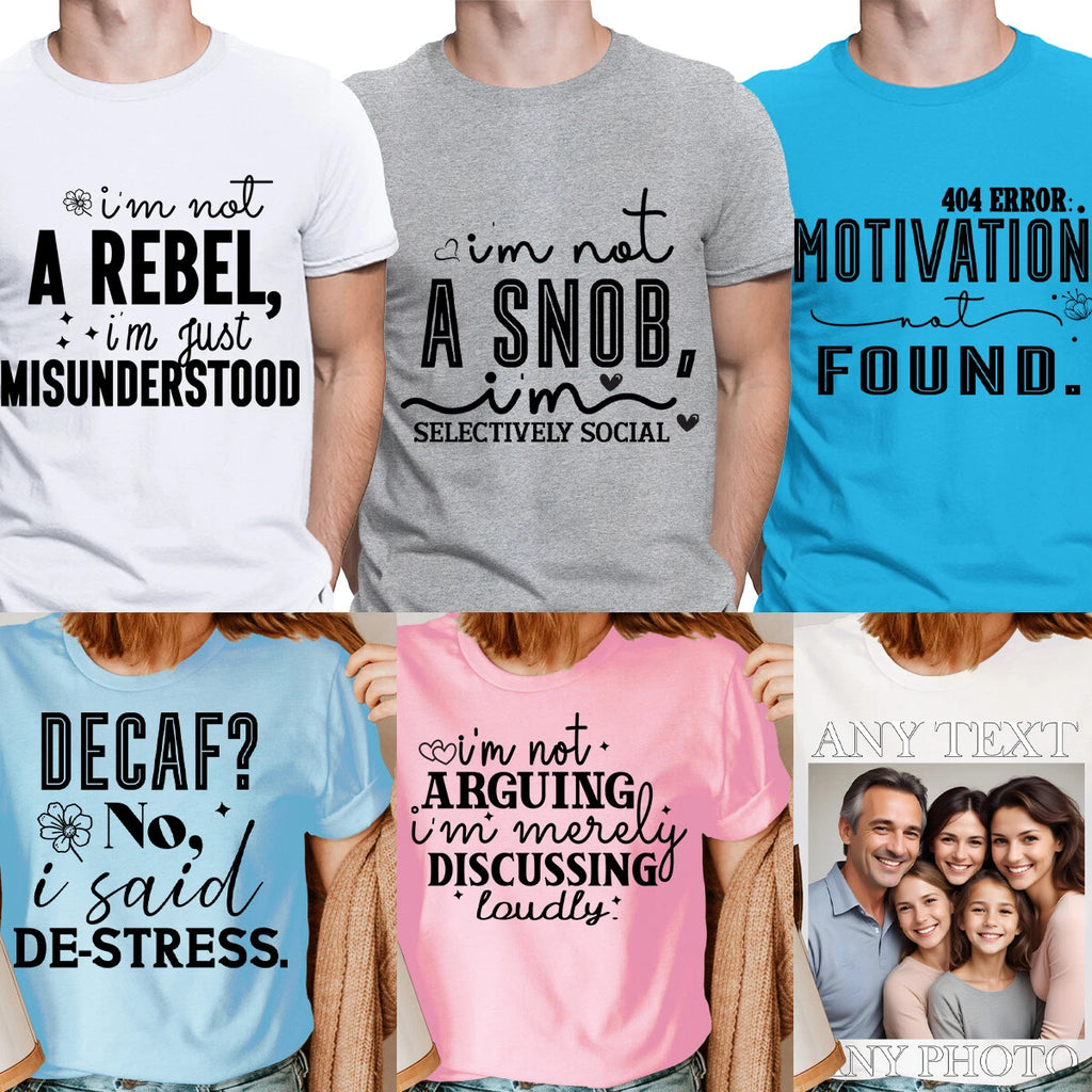 Funny Quotes T-Shirt Sarcasm Sarcastic Tees Humor Sayings Mens T-Shirts Top #2