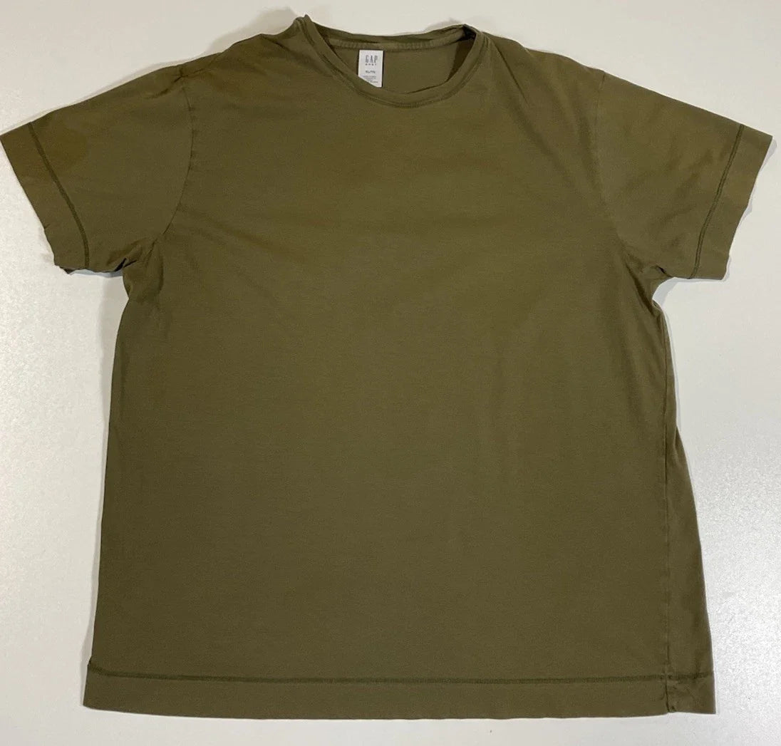 Vintage GAP Blank Olive T Shirt Sz L/XL Grunge Thin Y2K Unisex , , , Long Sleeve Tee