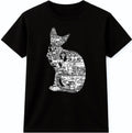 Egyptian Cat Line Art Graphic – Ancient Symbol Tee Unisex , , , Long Sleeve Tee
