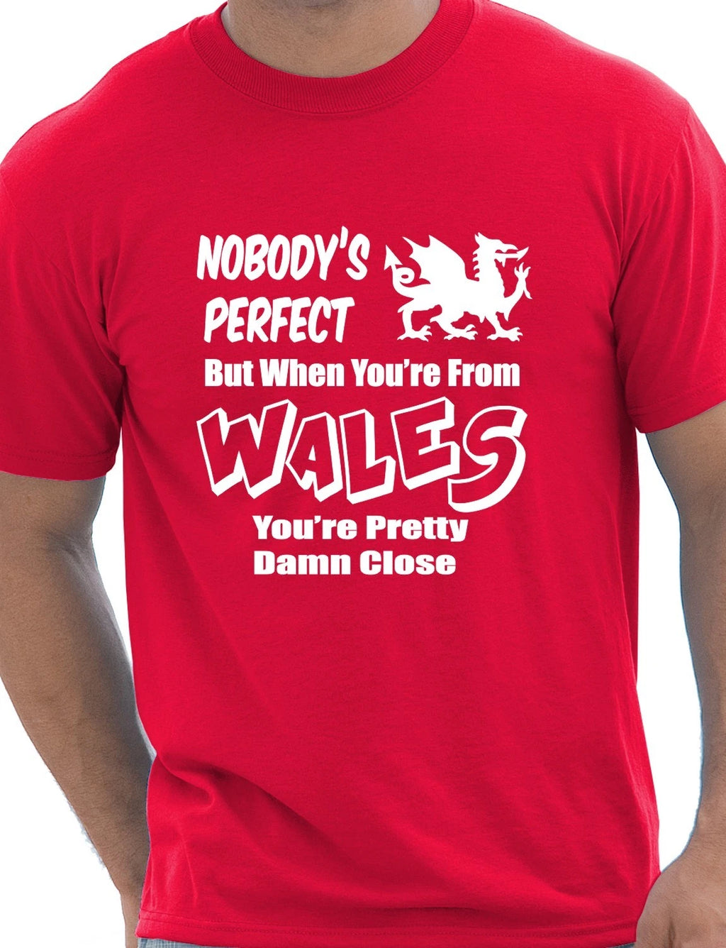 Proud To Be Welsh Wales Cymru Gift Mens T-shirt Size S-XXL