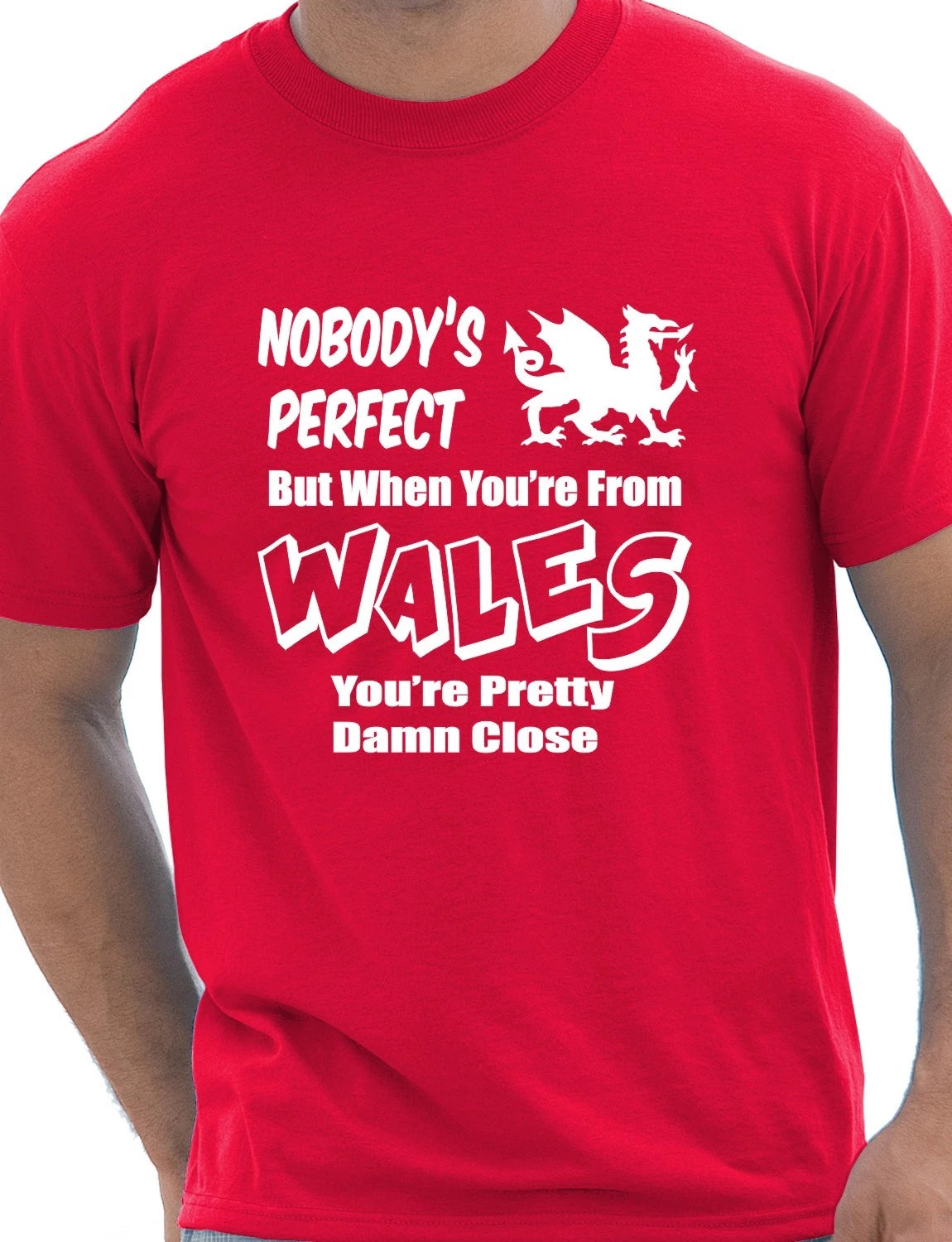 Proud To Be Welsh Wales Cymru Gift Mens T-shirt Size S-XXL