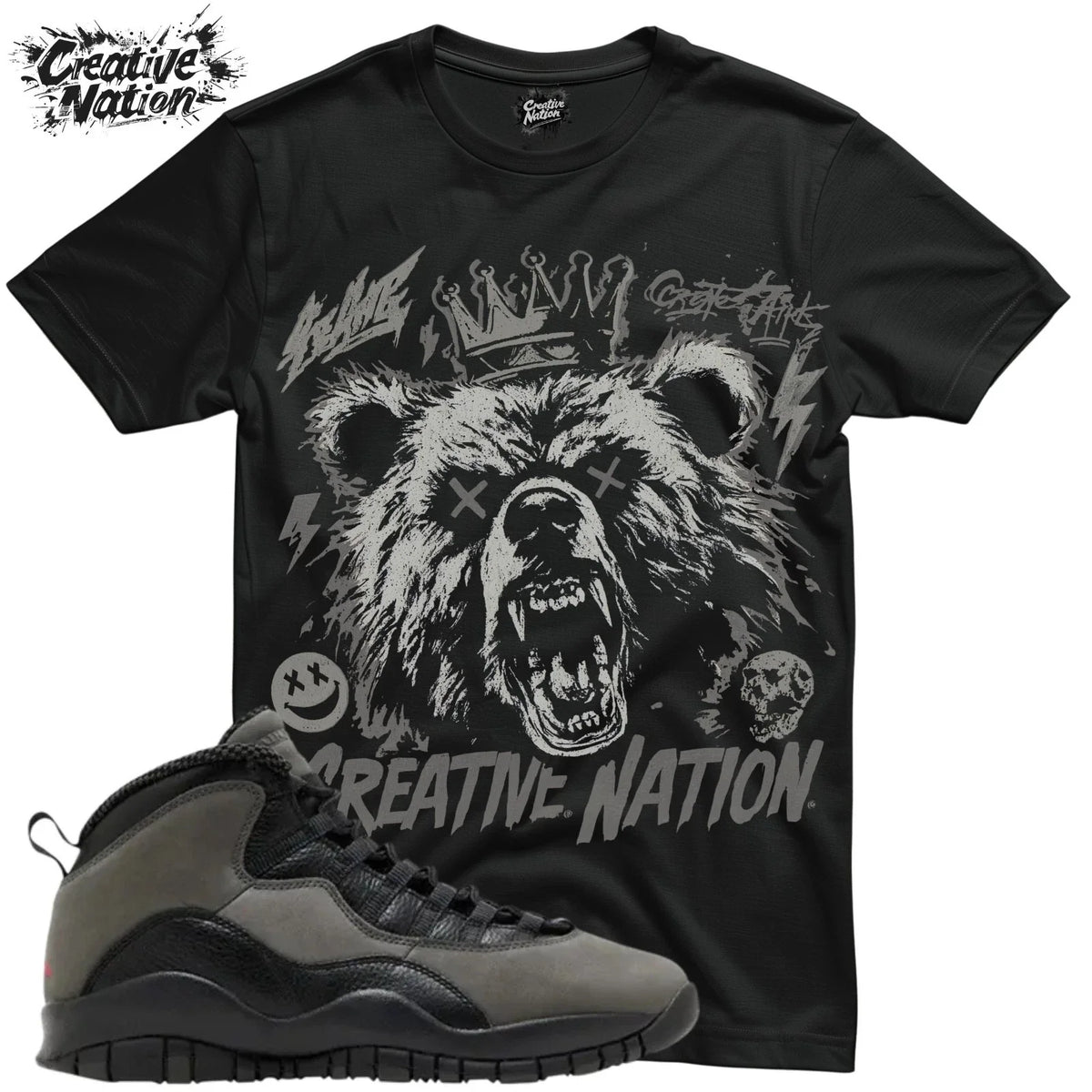 Shirt To Match 10 Shadow Unisex Tee Sneaker Shirt Bear Shirt For Sneaker Tee Unisex , , , Long Sleeve Tee