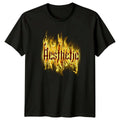 Aesthetic Flaming Text Urban Y2K Style Birthday Gift For Him And Her Unisex , , , Long Sleeve Tee