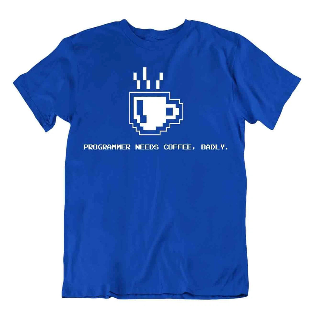 Programmer Nees Coffee T-Shirt Novelty Science Tee Cute Event Shirt