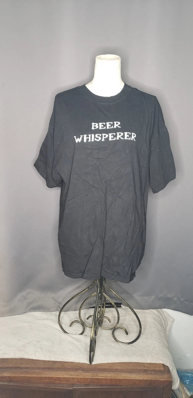 Hanes T-shirt Beer Whisperer Grey Gray