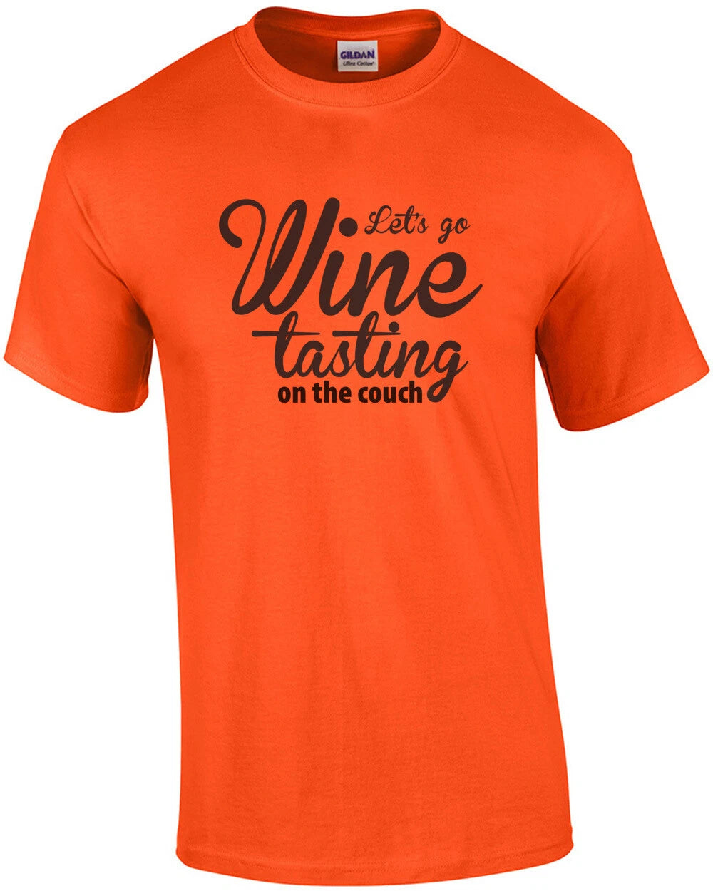 Let's go wine tasting on the couch - funny wine t-shirt