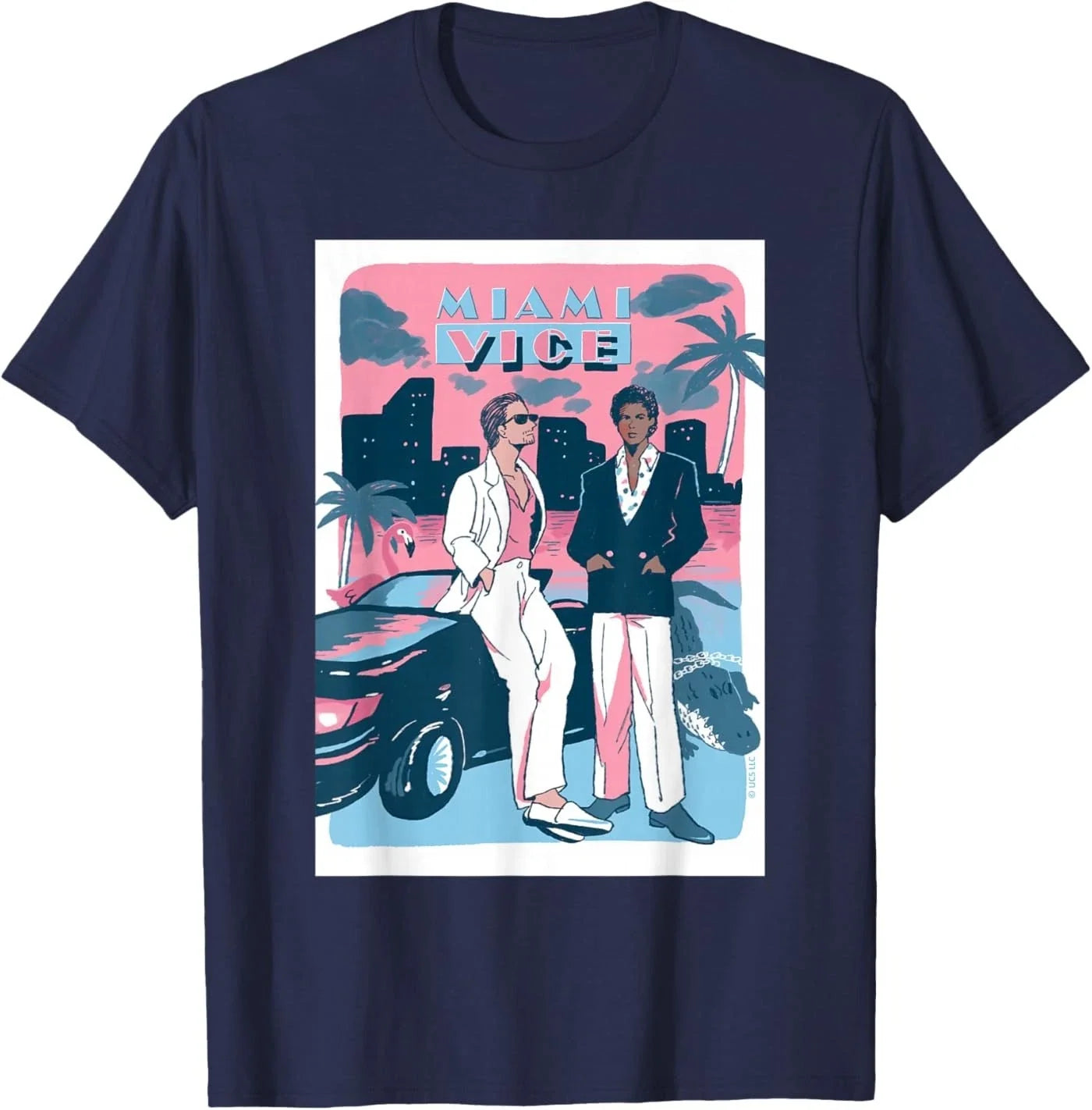 Retro Miami Vice Vibes 80s Aesthetic Style Unisex , , , Long Sleeve Tee