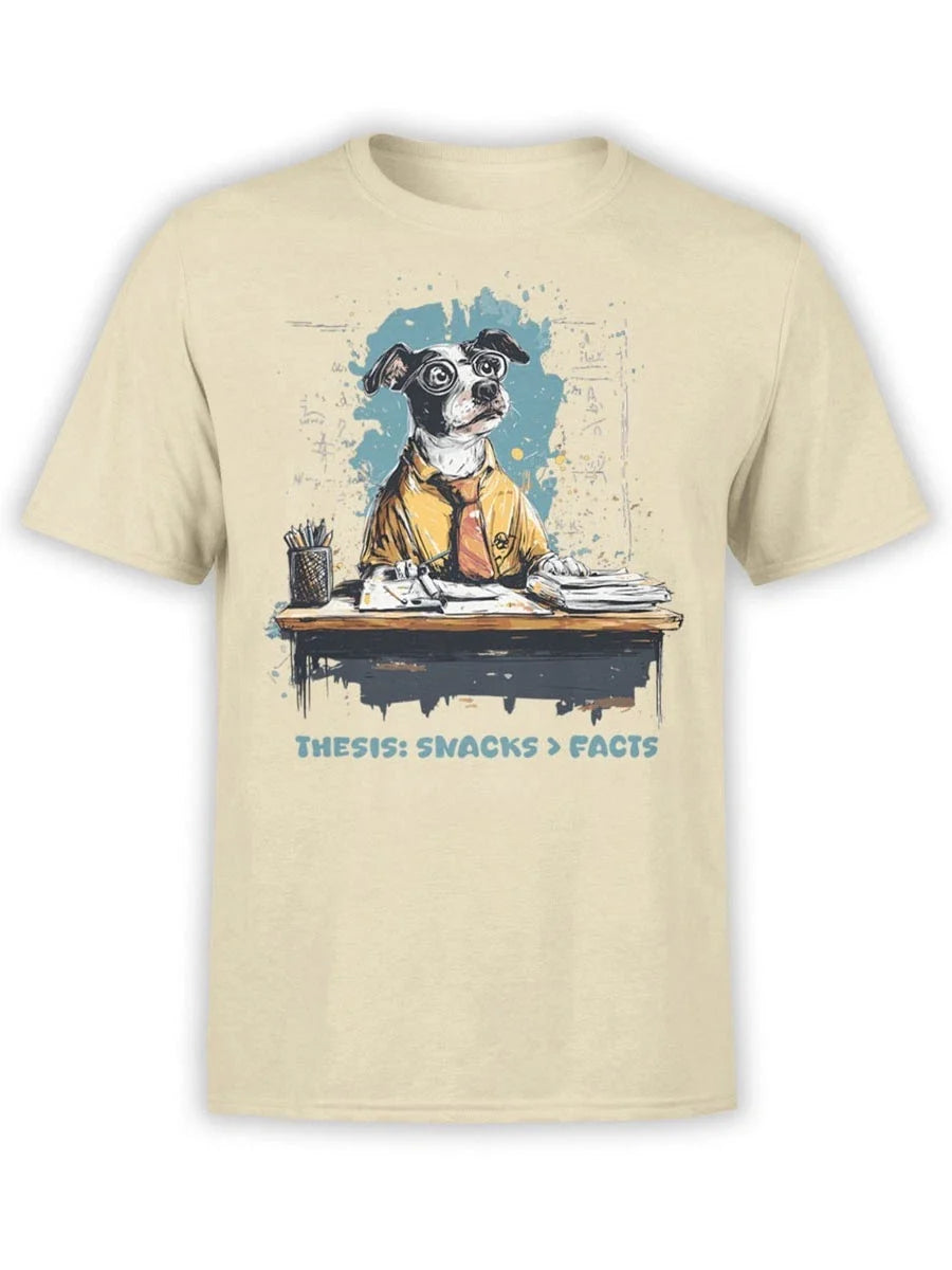 FANTUCCI Snack Thesis | Funny Dog Tee for Food Lovers | Unisex Unisex , , , Long Sleeve Tee