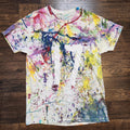 Colorful Artsy Hippie Hand Paint Splatter T Shirt Adult Size Large Multicolor Unisex , , , Long Sleeve Tee