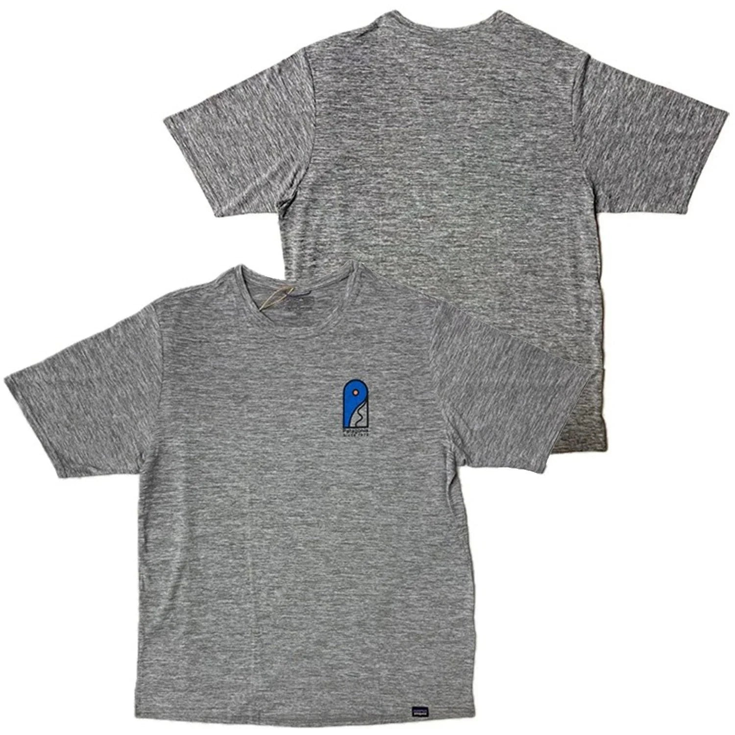 Patagonia Mens Capilene Cool Daily Graphic S/S Lands - Feather Grey Unisex , , , Long Sleeve Tee