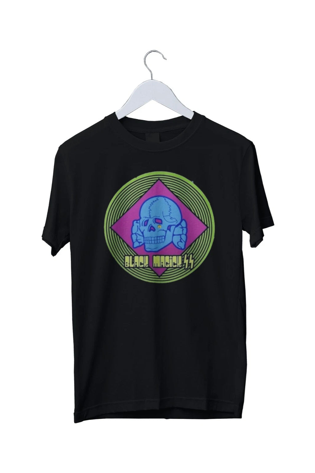 Black Magick SS Band Skull Spin Unisex T-Shirt Mens S M L XL 2 3 4 XL
