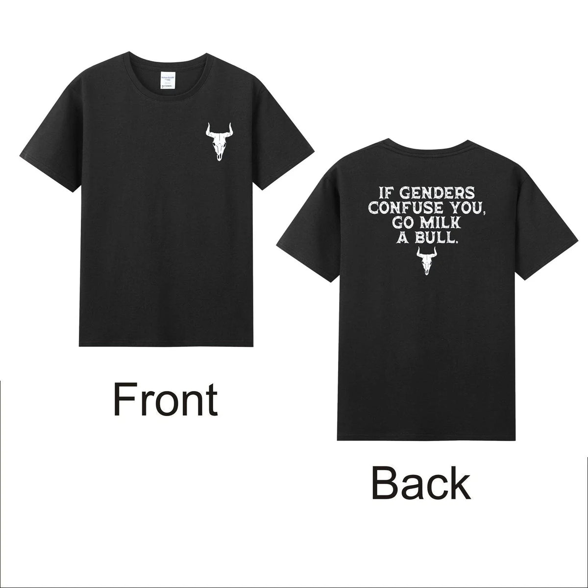 If Genders Confuse You Go Milk A Bull Funny Bull Quote Men's Unisex , , , Long Sleeve Tee
