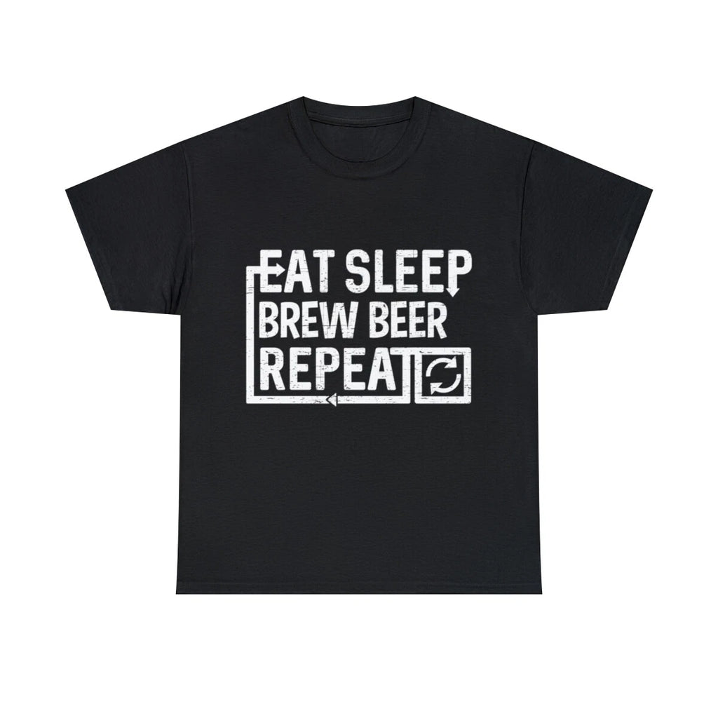 Eat Sleep Brew Beer Graphic Tee Shirt, S-5XL