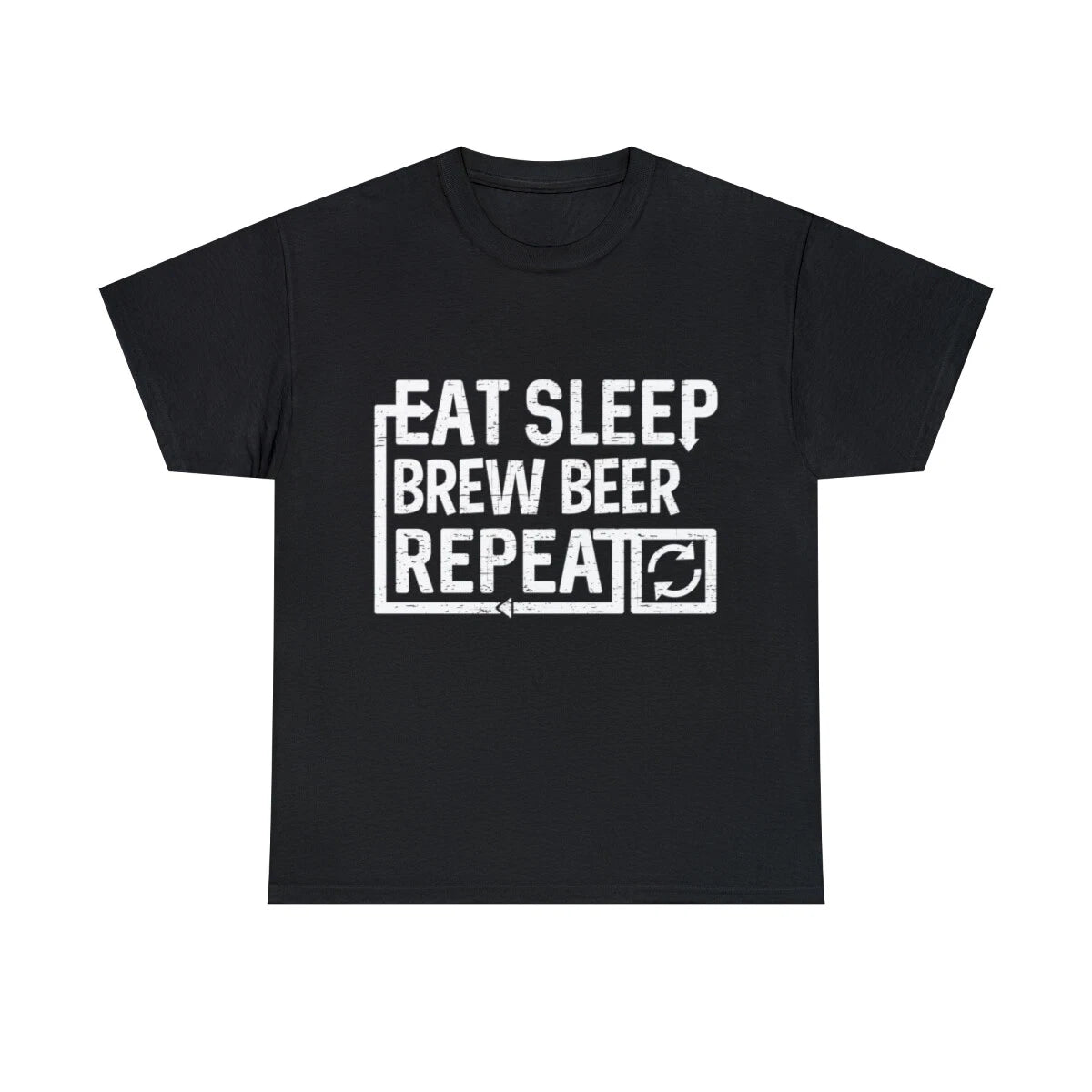 Eat Sleep Brew Beer Graphic Tee Shirt, S-5XL