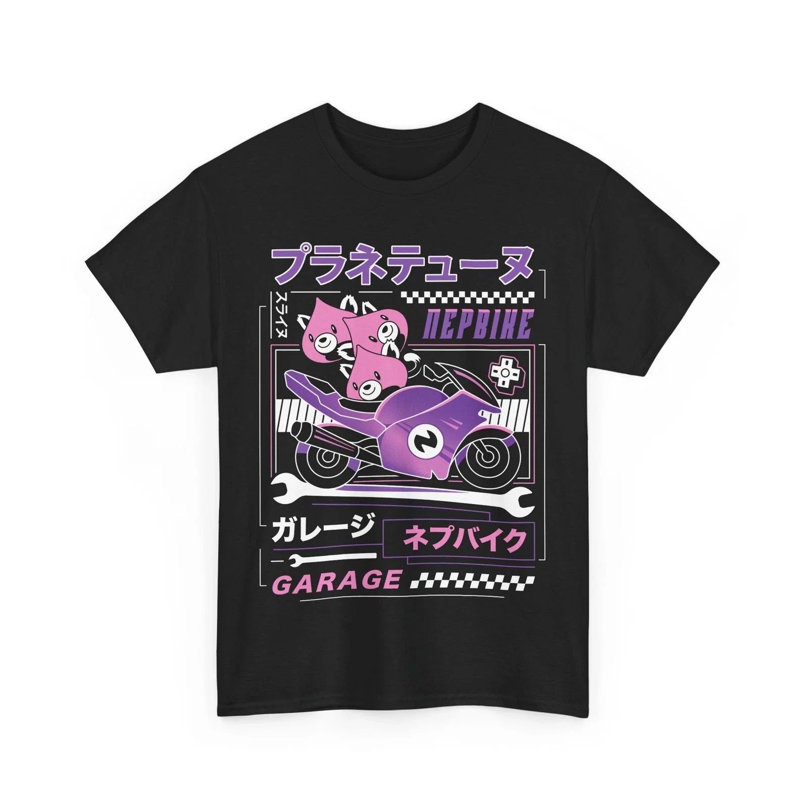 Planeptune Garage Aesthetic Unisex . Neptunia Video Game. Neptunia VII. Unisex , , , Long Sleeve Tee