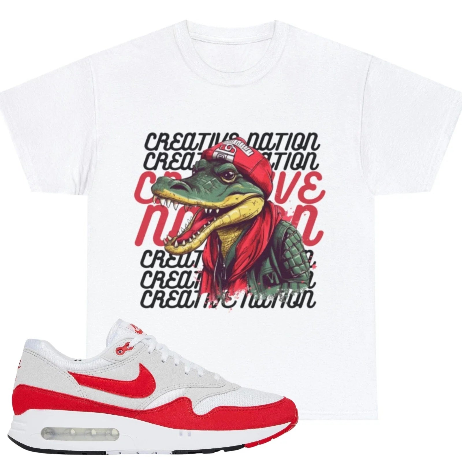 Shirt To Match Air Max 1 '86 OG 'Big Bubble Red | Unisex Tee | Gator T Shirt Unisex , , , Long Sleeve Tee