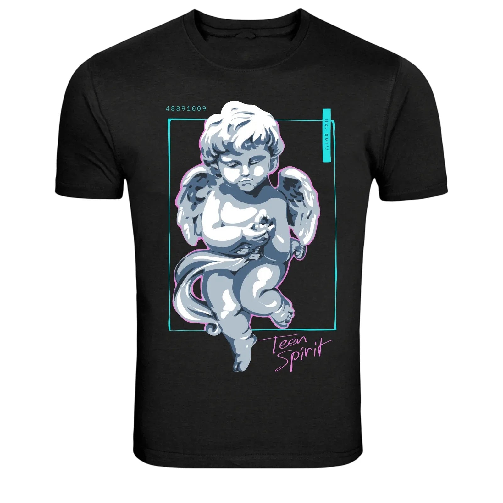 Teen Spirit Angel Statue Aesthetic Graphic Unisex , , , Long Sleeve Tee