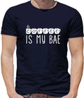Coffee Is My Bae - Mens T-Shirt - Latte Mocha Drink Drinking Funny Love