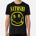 Satoshi Bitcoin Grunge Tribute S to 5XL Made in the AU/USA Unisex , , , Long Sleeve Tee