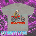 New Bultaco Montjuic Motorcycles Men's Grey T-shirt Funny Size S to 5XL