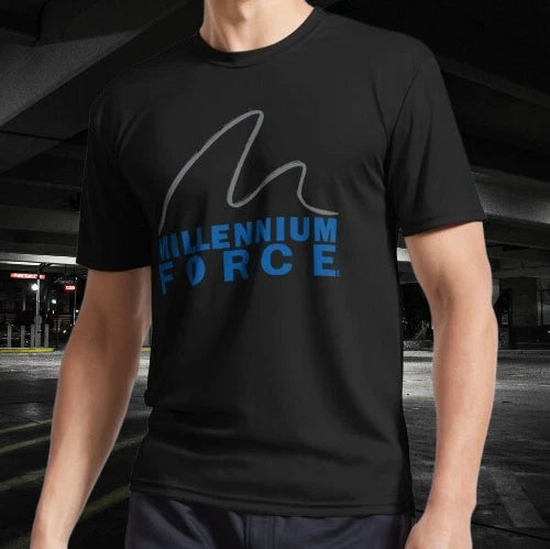 Millennium Force Logo Active T-Shirt Funny Size Mode American T-shirt