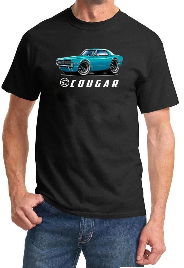 1968 Mercury Cougar Hardtop Full Color Tshirt NEW FREE SHIPPING Unisex , , , Long Sleeve Tee