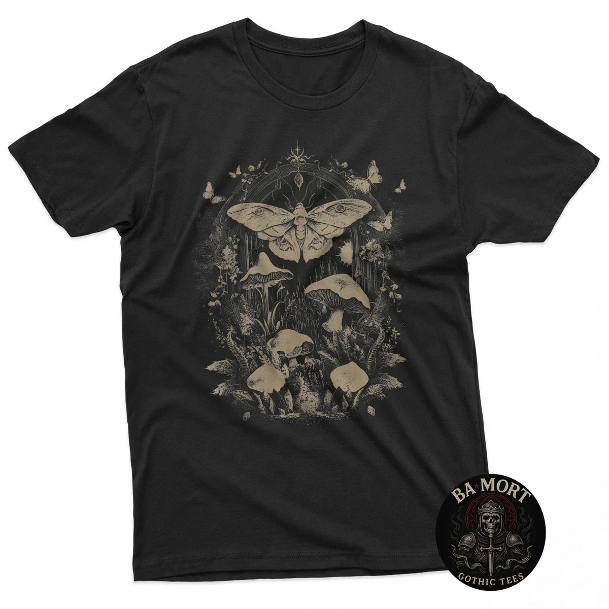 Cute Fairycore Moth Grunge Aesthetic Floral For Girls Women Unisex , , , Long Sleeve Tee