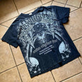 Y2k Grunge Style Cross and Skulls Graphic Shirt Size XLRG Mens Black Unisex , , , Long Sleeve Tee
