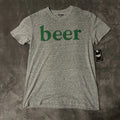 Irish Beer T-Shirt Gray Medium M￼