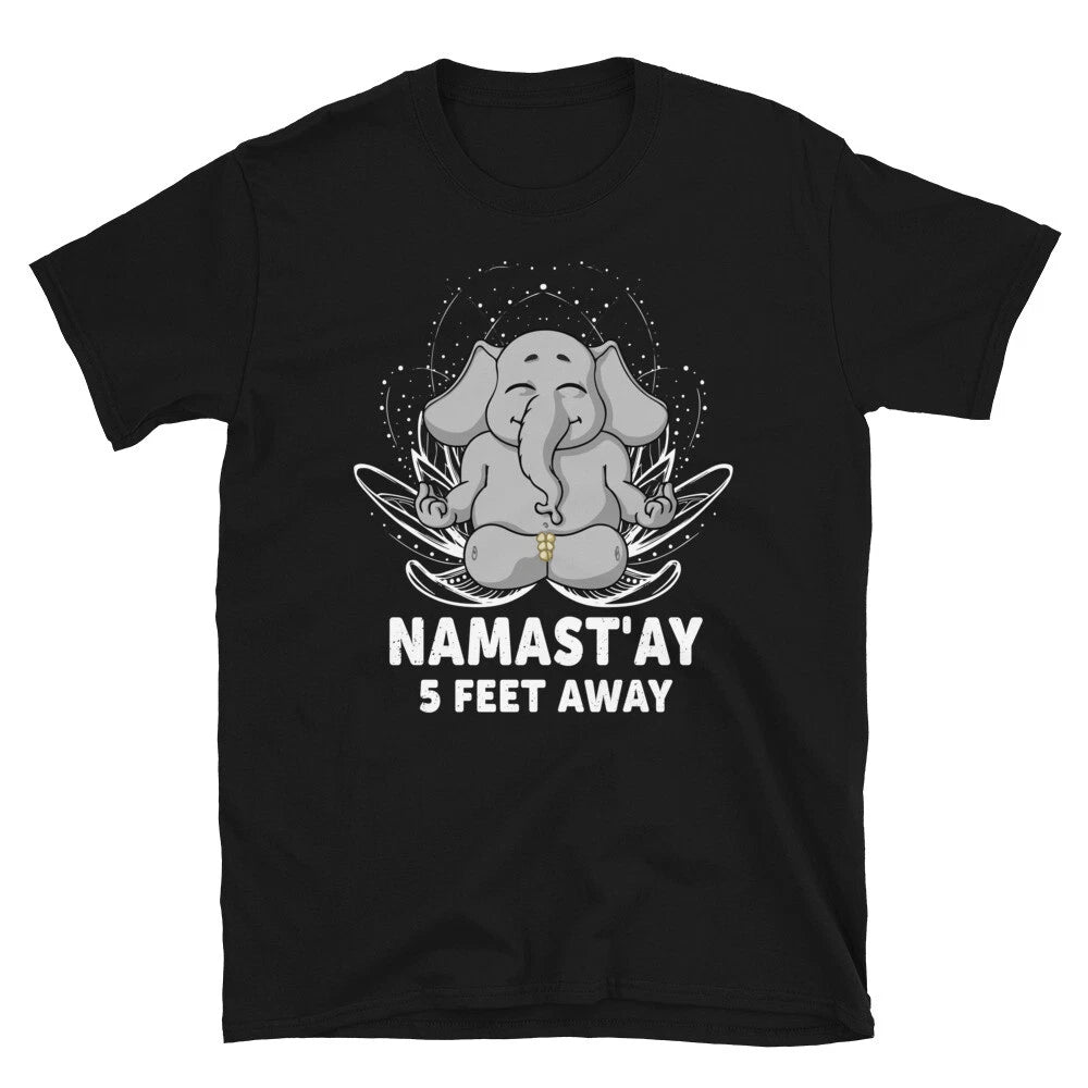 Yoga Joke Elephant 4 Feet Away Sassy Sarcastic Yoga Joke