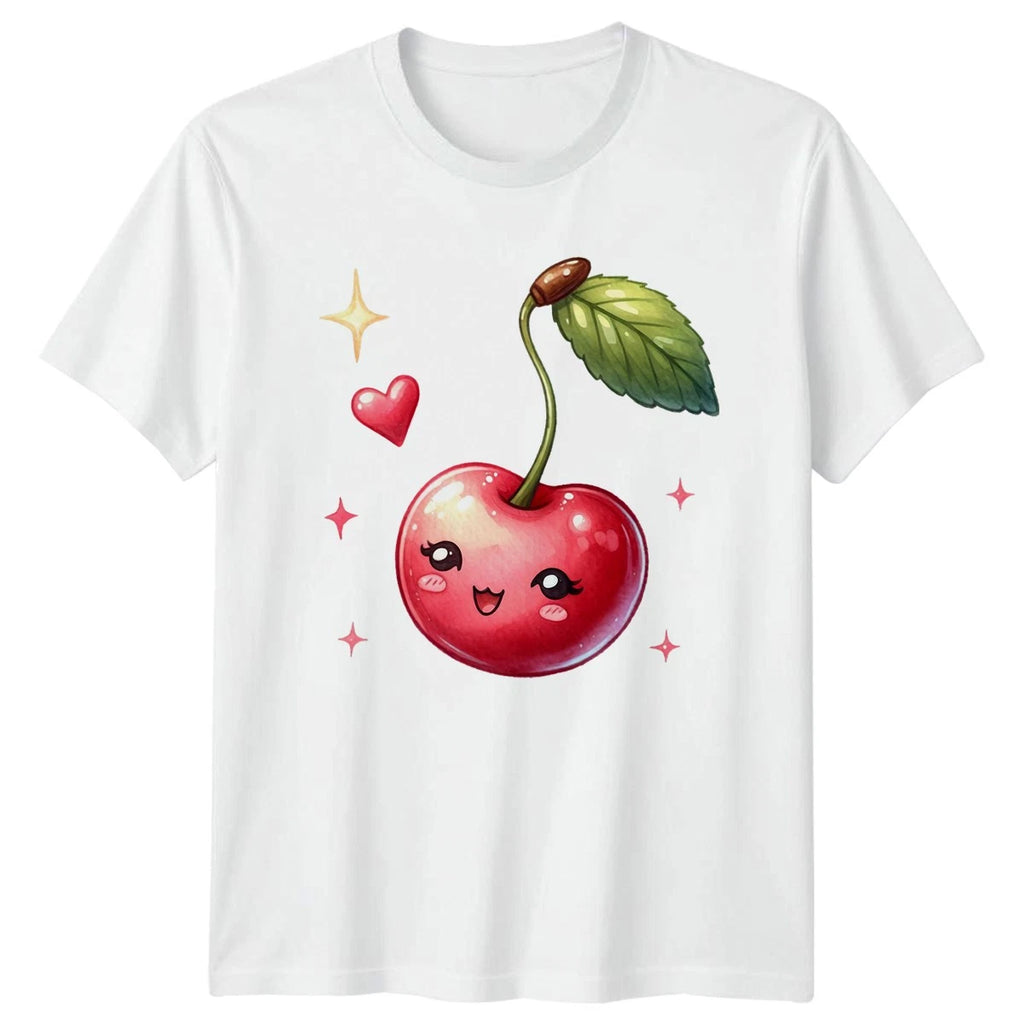 Sweet Cherry Love Womens T-Shirt Kawaii Fruit Kawaii Design Birthday