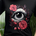 Gothic Eyeball and Blood Roses Goth Dark Academia Unisex Unisex , , , Long Sleeve Tee