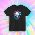 Skull Mushrooms Psychedelic Art Trippy Gothic Aesthetic Graphic Tee S-5XL Unisex , , , Long Sleeve Tee